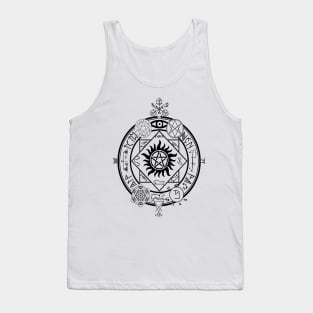 Supernatural and Silent Hill Sigils and Wardings and Seals - mightbelucifer Tank Top